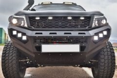 Toyota Hilux 2015-2021 Uyumlu Yedek Parça Off Road Çelik Ön Tampon Koruma AQM4WD M50