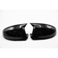 Fiat 500 2014+ Uyumlu Yedek Parça Piano Black Batman Yarasa Ayna Kapağı