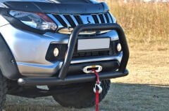 Mitsubishi L200 2007+ Off Road Ön Tampon Koruma Demiri Siyah Face Off AQM4WD PST15