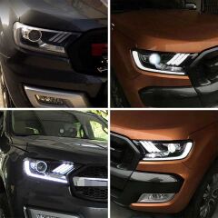Ford Ranger Uyumlu Yedek Parça  T7 T8 Mustang Led Far Seti