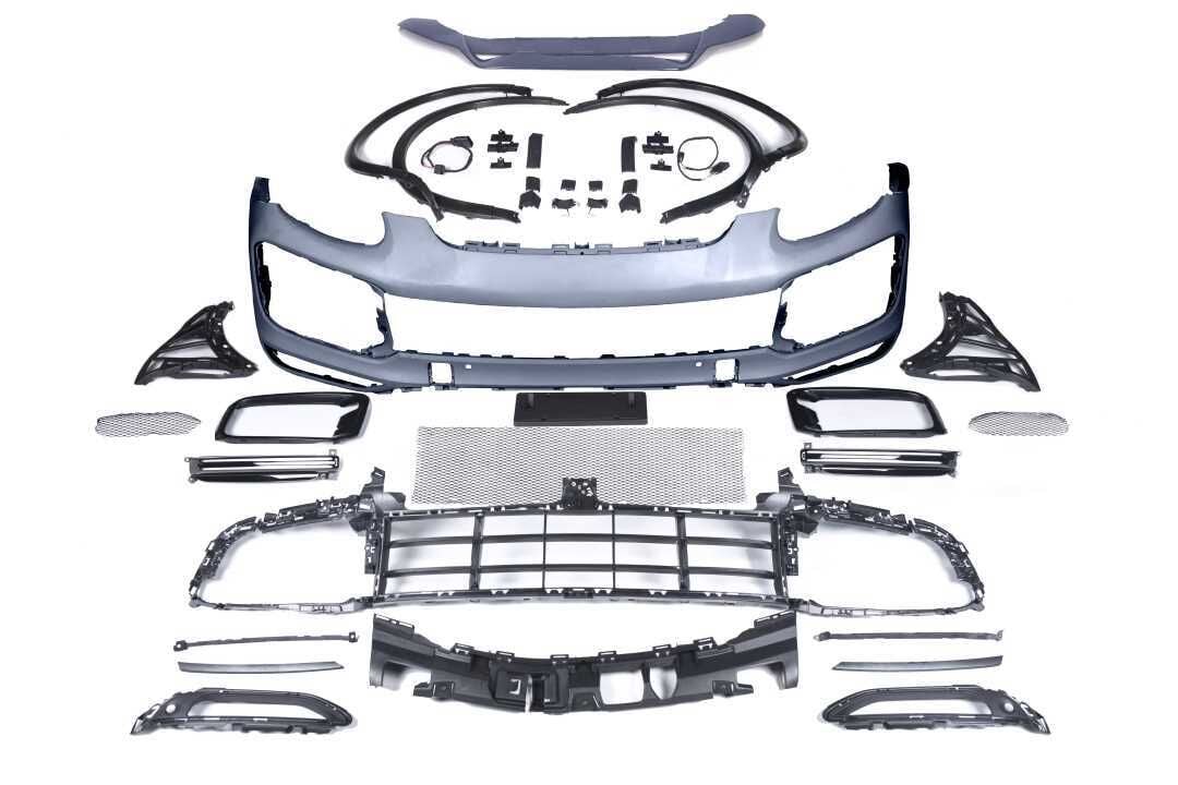 Porsche Cayenne 2011-2014 Uyumlu Full Facelift 2018+ Turbo Bady Kit (Farlar Dahil)