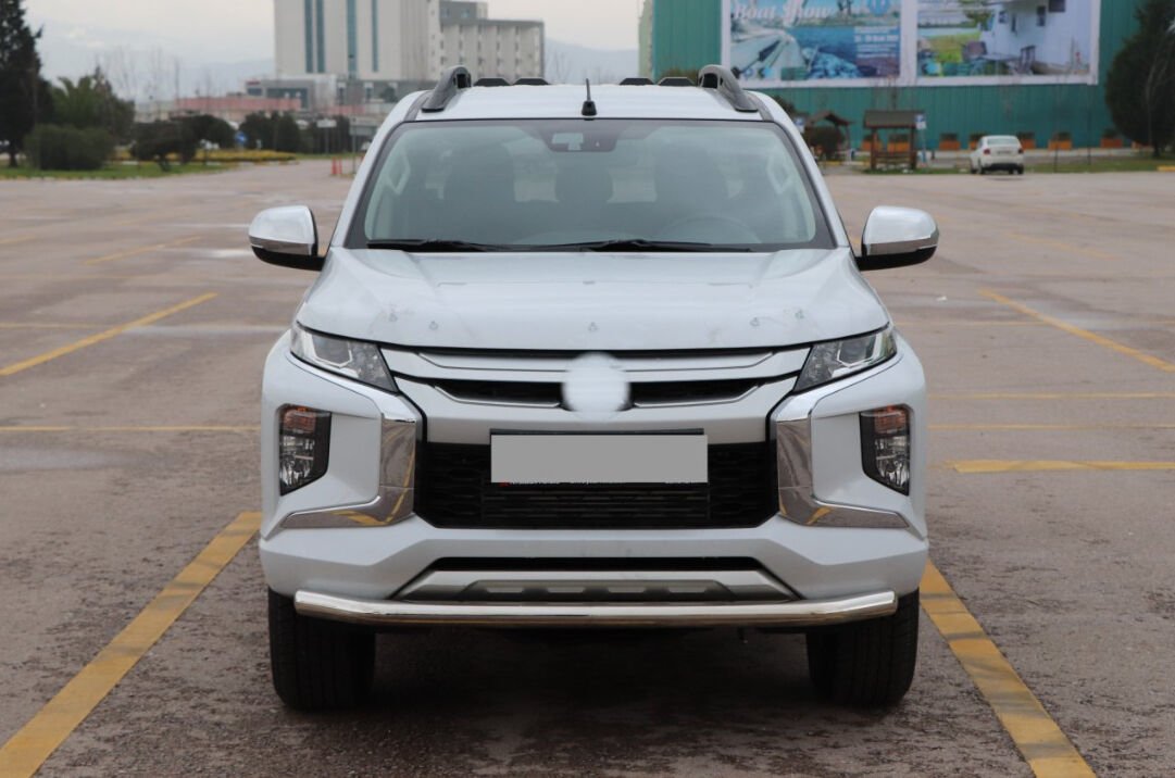 Mercedes X-Class 2017+  Uyumlu Yedek Parça Off Road Ön Tampon Koruma Demiri Krom (Tekli Bıyık) AQM4WD PST19