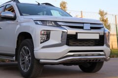 Toyota Revo 2006+ Uyumlu Yedek Parça Off Road Saclı Ön Koruma Ön Tampon Koruma Demiri Krom GloPlus AQM4WD PST21