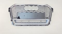 Audi A1 2016+ İçin Uyumlu Yedek Parça Rs1 Panjur Siyah Krom Çerçeve