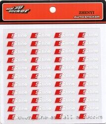 Audi Sline Uyumlu Yedek Parça Sticker 44 Adet