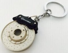 Sportif Anahtarlık Siyah Kaliper Krom Disk