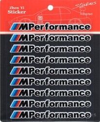 Bmw Uyumlu Yedek Parça M Performance Sticker 9 Adet Siyah