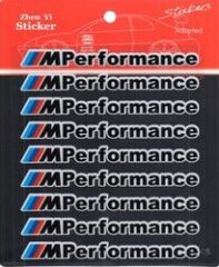 Bmw Uyumlu Yedek Parça M Performance Sticker 9 Adet Siyah
