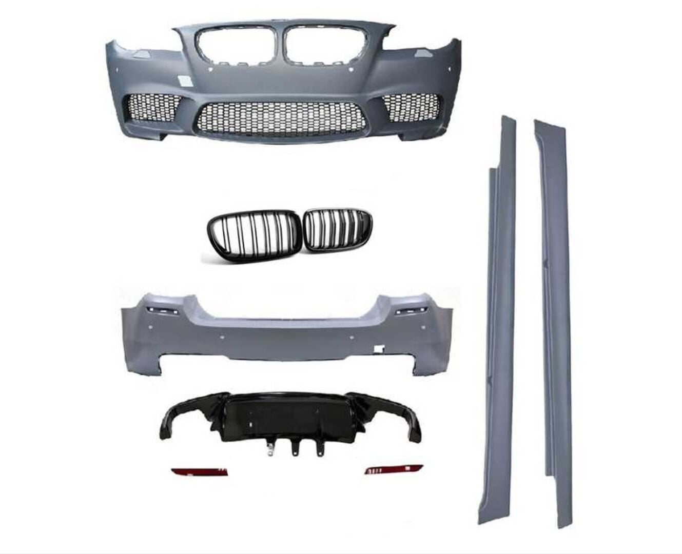 Bmw 5 Serisi F10 2010-2017 İçin Uyumlu Yedek Parça M5 Görünüm Body Kit+ Panjur (Böbrek)