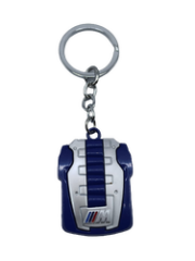 Bmw Uyumlu Yedek Parça M Motor Kapağı Anahtarlık Mavi