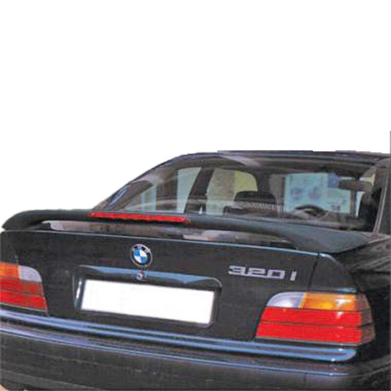 Bmw E36 1992-1998 Uyumlu Yedek Parça Işıklı Spoiler Boyasız