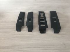 Honda Civic FE1 2022 İçin Uyumlu Yedek Parça Cam Düğme Kaplama - Piano Black
