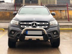 Mercedes X-Class 2017+ Uyumlu Yedek Parça Off Road Krom Poliüretan Ön Koruma Ön Tampon Koruma Demiri Amazonplus AQM4WD PWT15