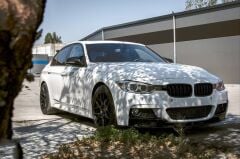 Bmw 3 Serisi F30 2012-2018 İçin Uyumlu M Sport Ön Lip - Piano Black 3 Parça