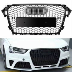 Audi A4 2012-2015 İçin Uyumlu Yedek Parça Panjur RS4 - Siyah