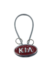 Kia Uyumlu Yedek Parça Çelik Telli Metal Anahtarlık Kırmızı