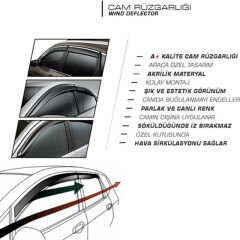 Mercedes Vito 1996-2003 Uyumlu Yedek Parça Sport Style Cam Rüzgarlığı