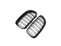 Bmw 3 Serisi E92 2010-2013 İçin Uyumlu M3 Görünüm Panjur (Cift Çizgi Böbrek) Pıano Black (Makyajlı Kasa)