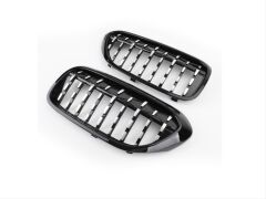 Bmw G30 2017+ İçin Uyumlu Yedek Parça Diamond Böbrek - Piano Siyah