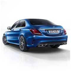 Mercedes C W205 Uyumlu Yedek Parça 2014-2019 Piano Black Spoiler