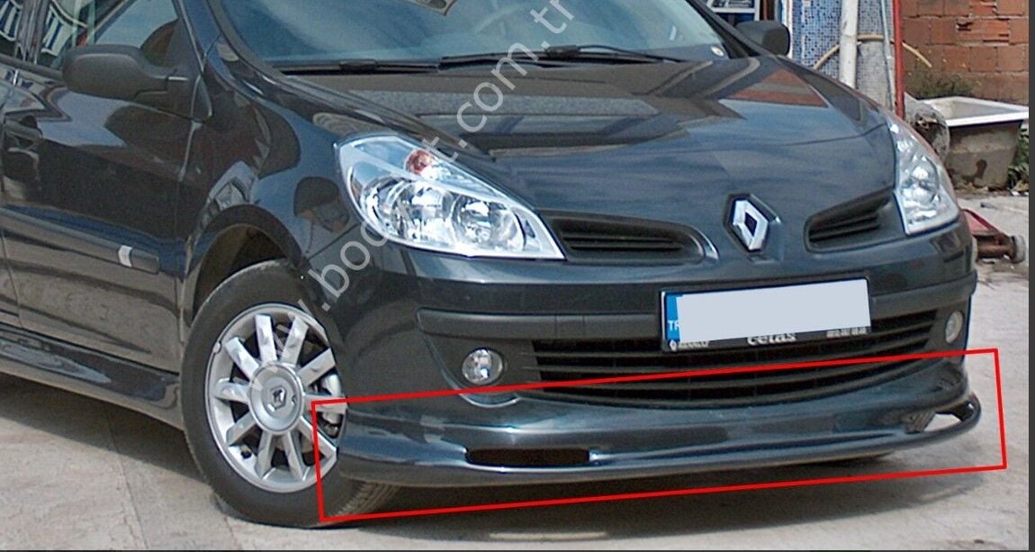 Renault Clio 3 Uyumlu Yedek Parça Ön Tampon Eki