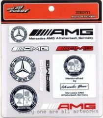 Mercedes Uyumlu Yedek Parça Sticker 9 Adet