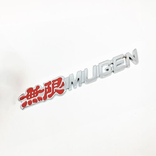 Mugen Kırmızı Krom Çamurluk ve Bagaj Logosu