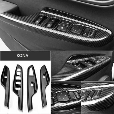 Hyundai Kona Kapı Kolçak Kaplama Karbon