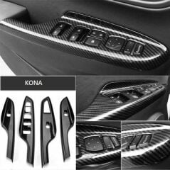 Hyundai Kona Kapı Kolçak Kaplama Karbon