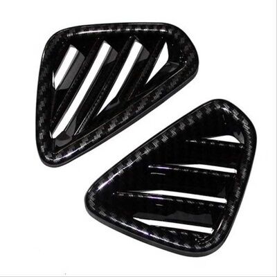 Hyundai Kona Ön Menfez Kaplama 2 Parça  Karbon