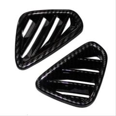 Hyundai Kona Ön Menfez Kaplama 2 Parça  Karbon