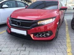 Honda Cıvıc Uyumlu Yedek Parça FC5 2016-2020 İçin Uyumlu Ön Lip Dizayn B  (Tek Parça)