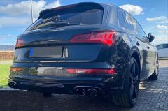 Audi Q5 2018+ İçin Uyumlu Yedek Parça SQ5 Difüzör & Siyah Egzoz Seti (S Line Ve SQ5 Uyumlu)