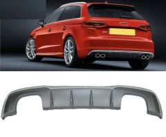 Audi A3 2016-2020 Hatchback İçin Uyumlu Yedek Parça S3 Difüzör Egzoz Seti   (Normal Tampon)