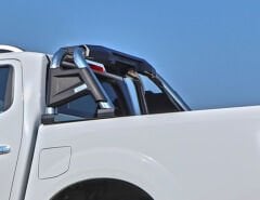 Toyota Revo 2010-2015 Uyumlu Yedek Parça (Double Plus Chrome) Poliüretan Krom Roll Bar AQM4WD PRB01