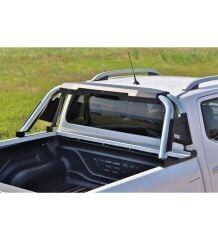 Volkswagen Amarok 2010-2017 Uyumlu Yedek Parça (Double Plus Chrome) Poliüretan Krom Roll Bar AQM4WD PRB01