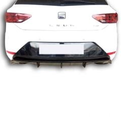 Seat Leon MK3.5 Uyumlu Yedek Parça Tek Çıkış Difüzör PlastikBoyalı