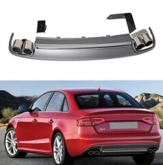 Audi A4 2008-2012 İçin Uyumlu Yedek ParçaS4 Difüzör Ve Egzoz Seti