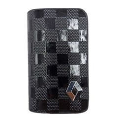 Renault Uyumlu Yedek Parça Fermuarlı Parlak Deri Anahtar Kabı