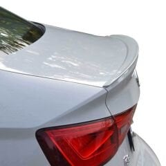 Audi A3 Uyumlu Yedek Parça Sedan Düz Spoiler Boyalı Fiber