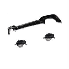 Bmw 3 Serisi G20 2019+ İçin Uyumlu Yedek Parça Difüzör 3.40i Ve  Siyah Egzoz Seti ( M-Sport)