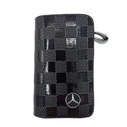 Mercedes İçin Uyumlu Yedek Parça Fermuarlı Parlak Deri Uyumlu Anahtar Kabı
