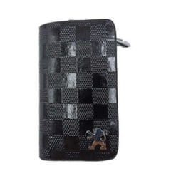 Peugeot  Uyumlu Yedek Parça Fermuarlı Parlak Deri Anahtar Kabı