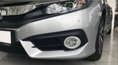 Honda Civic FC5 Ön Sis Farı Çerçevesi Krom Kaplama Seti