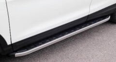 Volkswagen Amarok 2010-2017 Uyumlu Yedek Parça Off Road Yan Basamak (Quantum Chrome) Krom AQM4WD PNS01