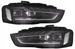 Audi A4 2012-2015 Bi-Xenon Uyumlu 9,5 Dizayn Led Far (Facelift)