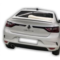 Renault Megane 4 Sedan 2012 - 2019 Uyumlu Yedek Parça Spoiler Plastik Boyasız