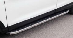 Nissan Navara 2010-2016 Uyumlu Yedek Parça Off Road Yan Basamak (Quantum Grey) Gri AQM4WD