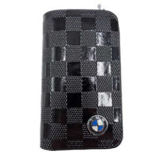 Bmw Uyumlu Yedek Parça Fermuarlı Parlak Deri Anahtar Kabı