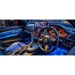 BWM 3 F30 2011-2017 9 Renk İç Ambiyas Işıkları Kapı trimleri ile (Teyp Çercevesi ile 5 Renk Seçeneği ile)